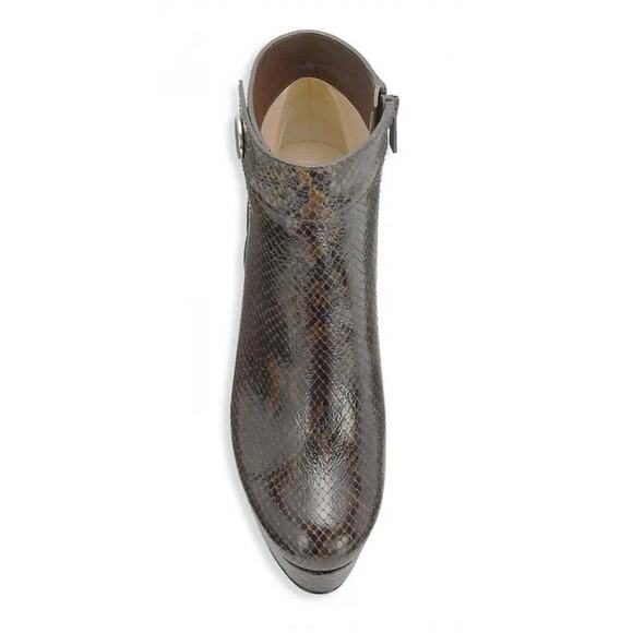 Christian Louboutin Janis Boot Alta 120 Dark Brown Platform Ankle Heel Boot 37 - Picture 6 of 12